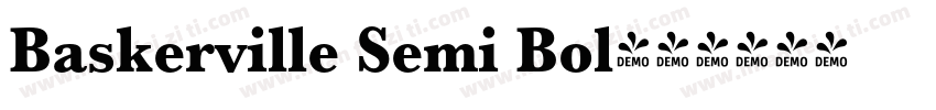 Baskerville Semi Bol字体转换